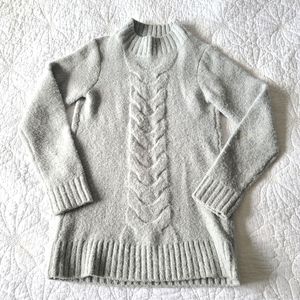 Roots Grey Mock Neck Knit